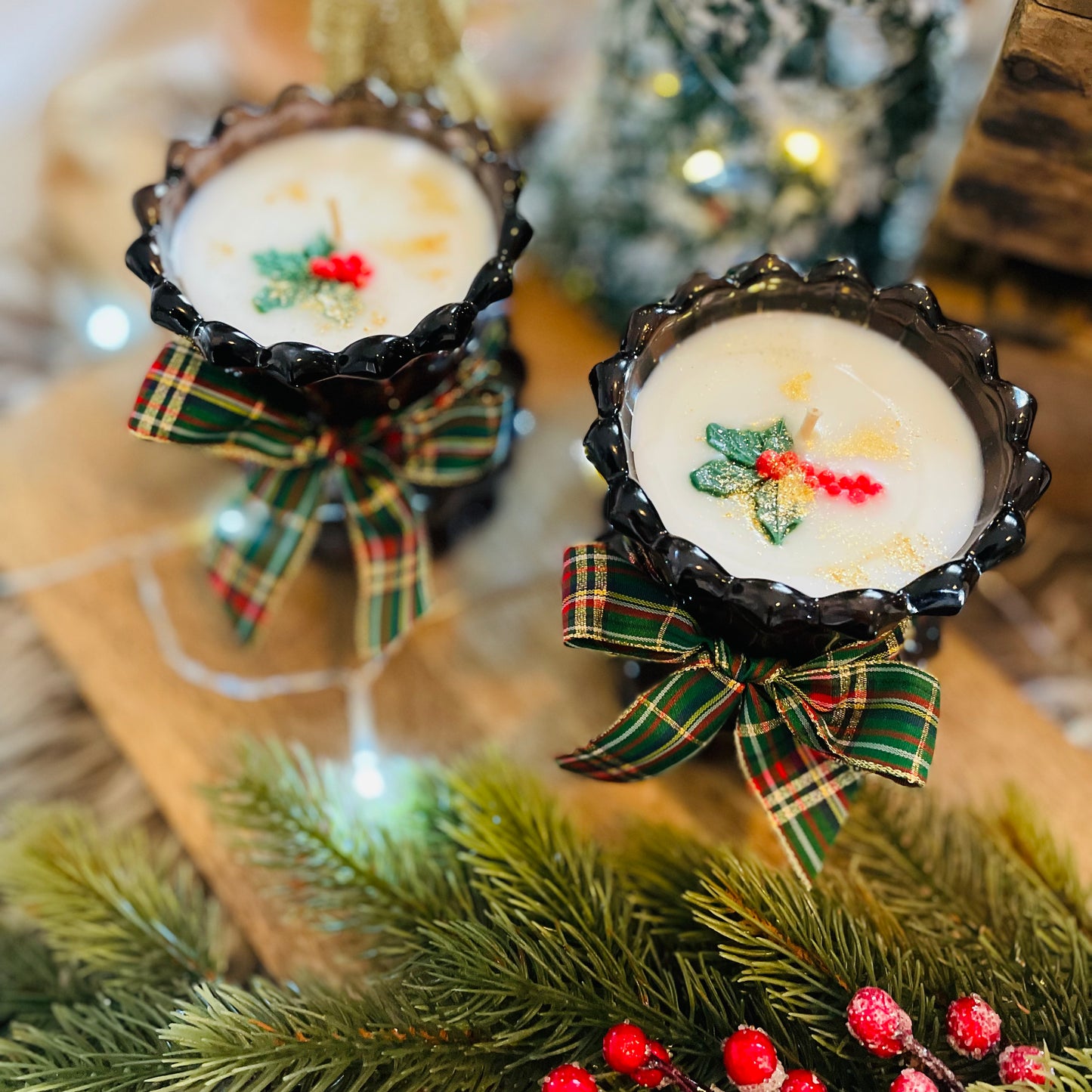 Winter Pines & Velvet Petals