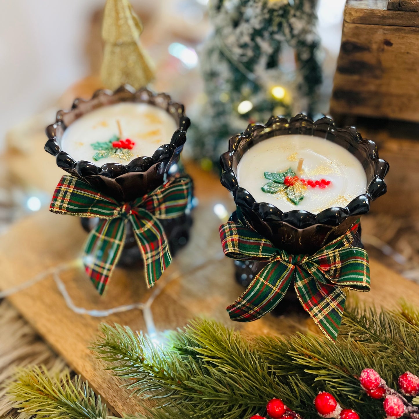 Winter Pines & Velvet Petals