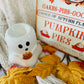 Spookje wasbrander met pompoen